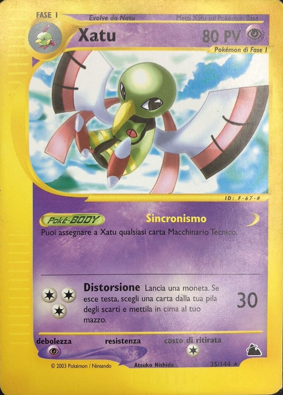 Xatu 035 — Skyridge (Italian Pokémon TCG card)