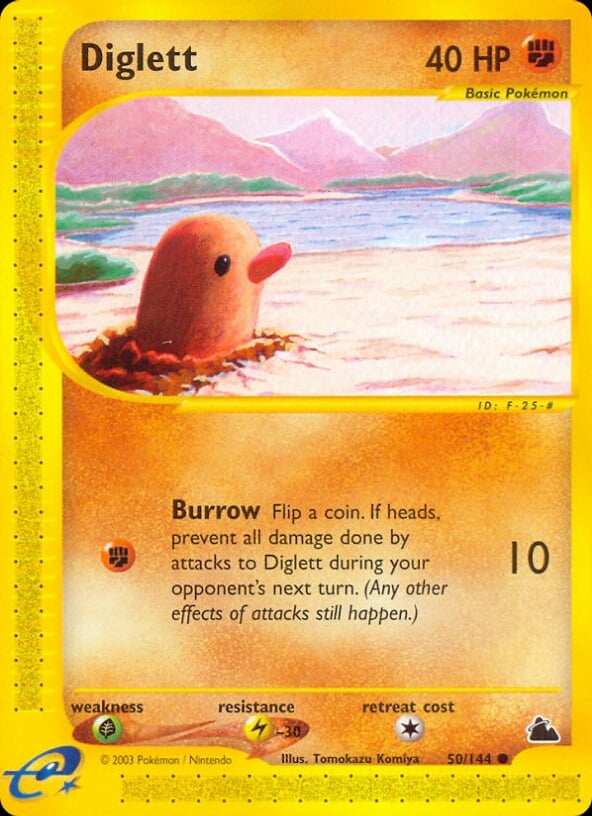 Diglett 050 — Skyridge (Italian Pokémon TCG card)