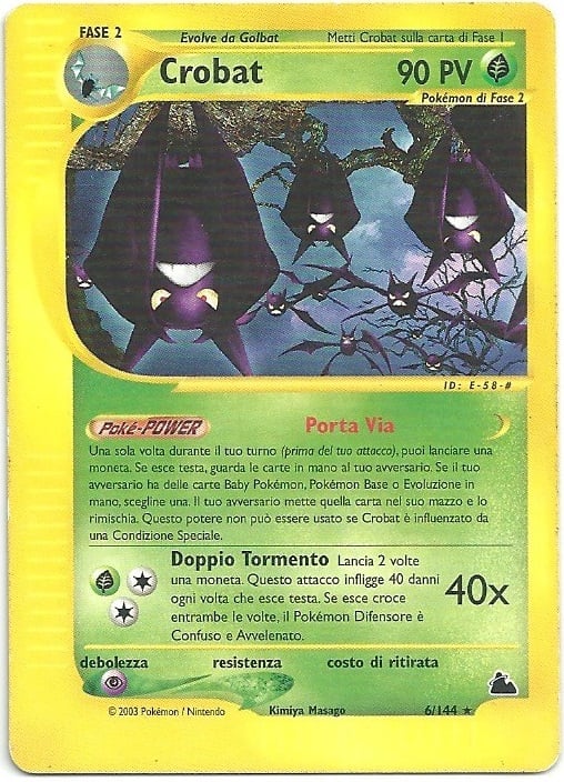 Crobat H005 — Skyridge (Italian Pokémon TCG card)