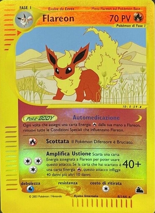 Flareon H007 — Skyridge (Italian Pokémon TCG card)