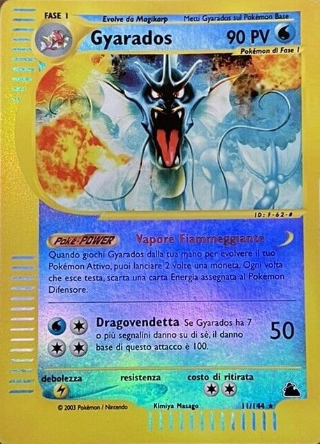 Gyarados H010 — Skyridge (Italian Pokémon TCG card)