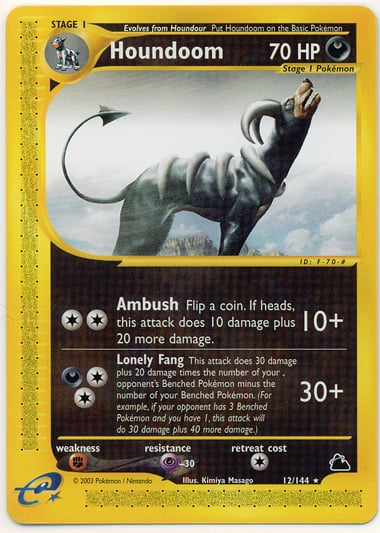 Houndoom H011 — Skyridge (Italian Pokémon TCG card)
