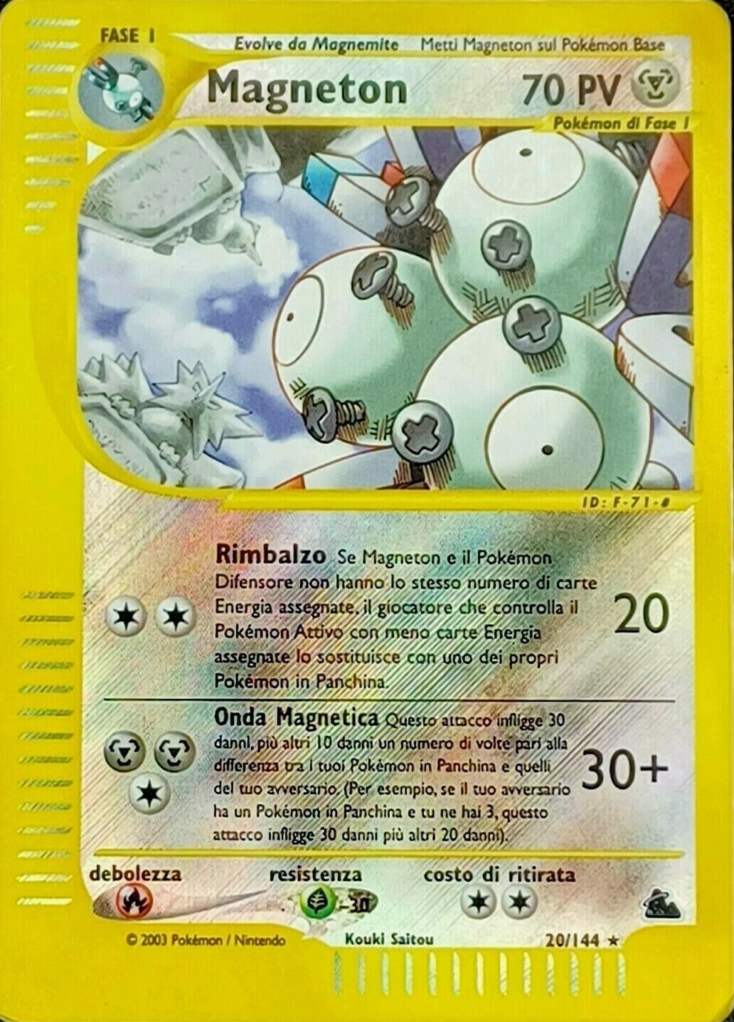 Magneton H019 — Skyridge (Italian Pokémon TCG card)
