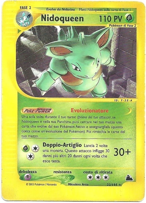 Nidoqueen H021 — Skyridge (Italian Pokémon TCG card)
