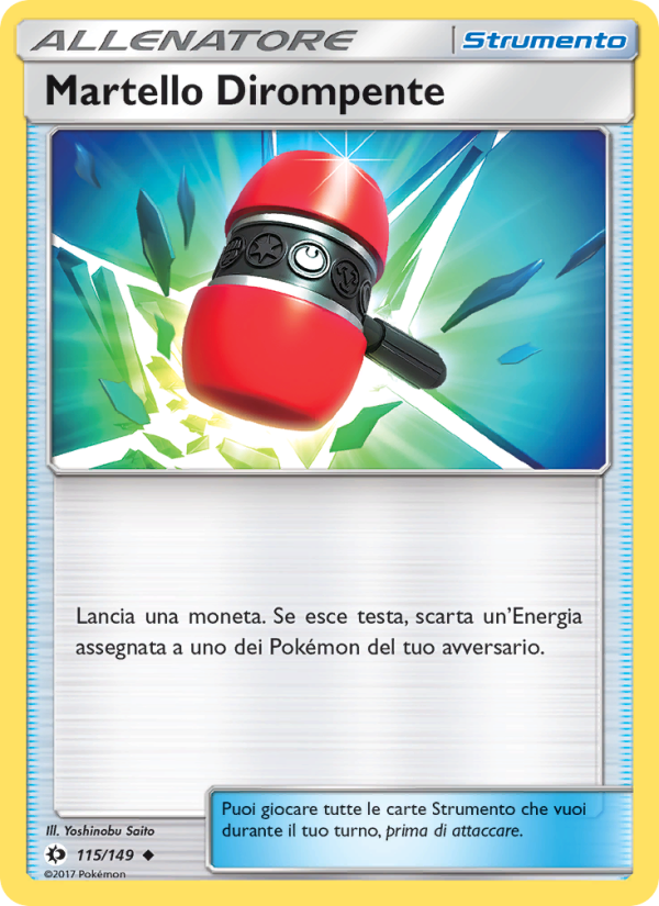 Martello Dirompente 115/163 — Sun & Moon (Italian Pokémon TCG card)