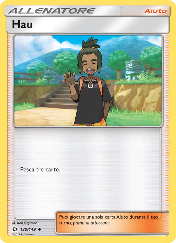 Hau 120/163 — Sole e Luna (Italian Pokémon TCG card)