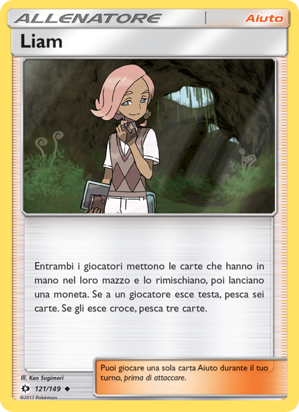 Liam 121/163 — Sole e Luna (Italian Pokémon TCG card)