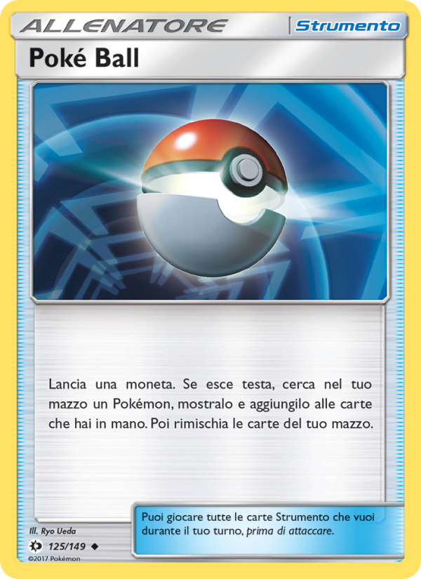 Poké Ball 125/163 — Sole e Luna (Italian Pokémon TCG card)