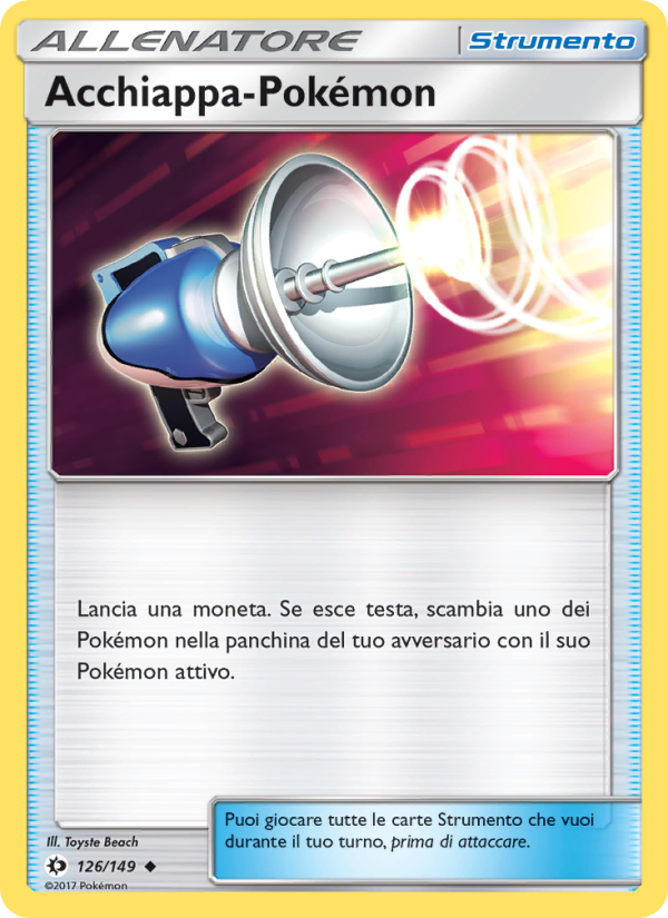 Acchiappa-Pokémon 126/163 — Sole e Luna (Italian Pokémon TCG card)