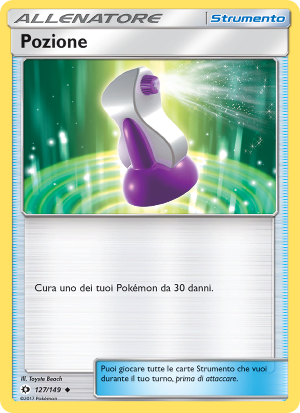 Pozione 127/163 — Sole e Luna (Italian Pokémon TCG card)