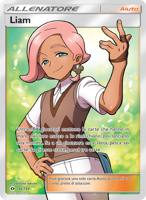 Liam 146/163 — Sole e Luna (Italian Pokémon TCG card)