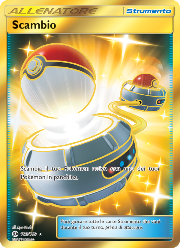 Scambio 160/163 — Sole e Luna (Italian Pokémon TCG card)