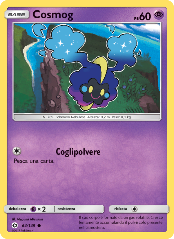 Cosmog 064/163 — Sole e Luna (Italian Pokémon TCG card)