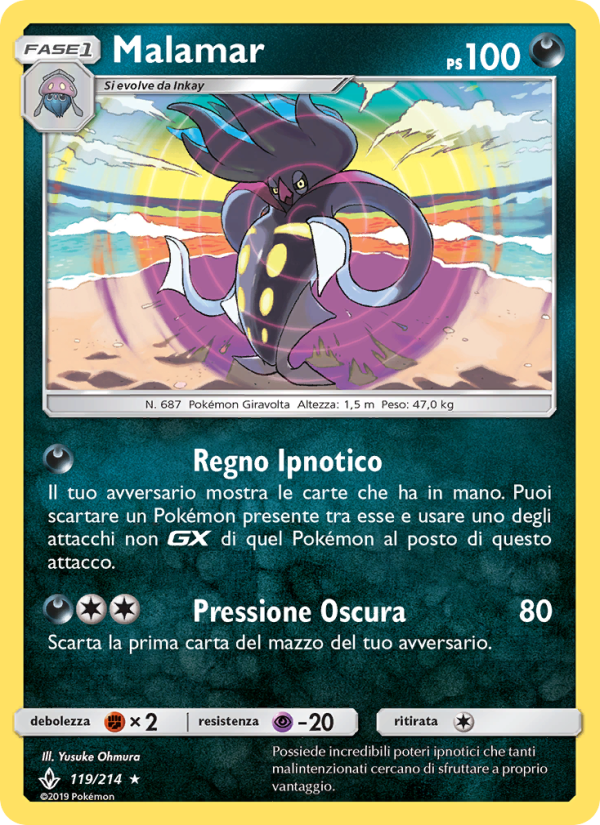 Malamar 119/234 — Legami Inossidabili (Italian Pokémon TCG card)