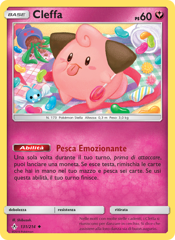 Cleffa 131/234 — Legami Inossidabili (Italian Pokémon TCG card)