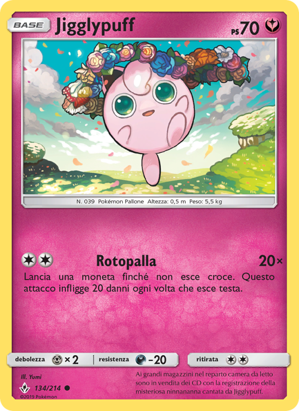 Jigglypuff 134/234 — Legami Inossidabili (Italian Pokémon TCG card)