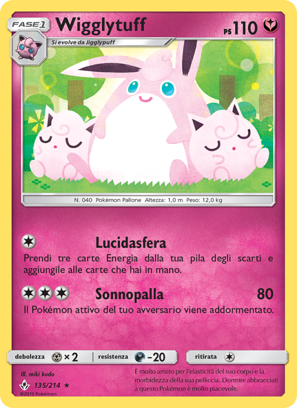 Wigglytuff 135/234 — Legami Inossidabili (Italian Pokémon TCG card)