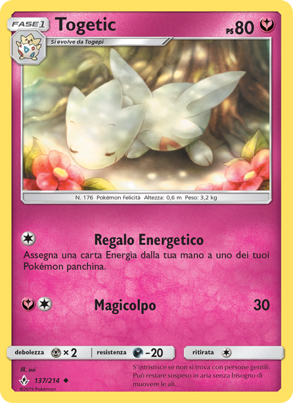 Togetic 137/234 — Legami Inossidabili (Italian Pokémon TCG card)