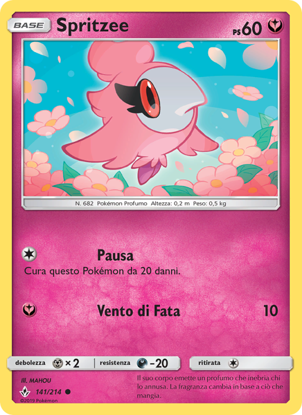 Spritzee 141/234 — Legami Inossidabili (Italian Pokémon TCG card)
