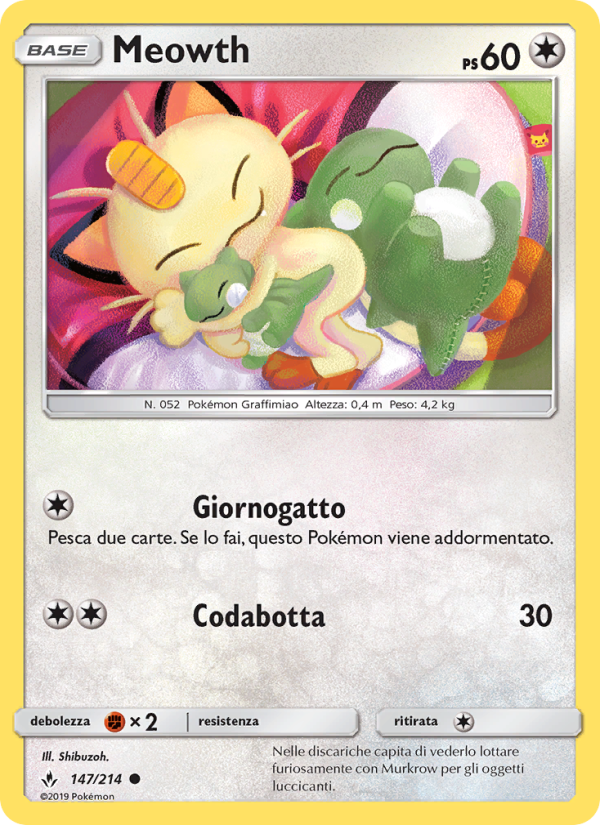Meowth 147/234 — Legami Inossidabili (Italian Pokémon TCG card)
