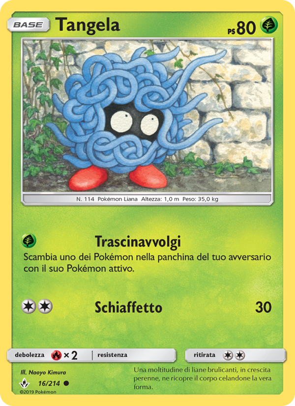 Tangela 016/234 — Legami Inossidabili (Italian Pokémon TCG card)
