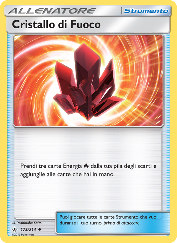 Cristallo di Fuoco 173/234 — Legami Inossidabili (Italian Pokémon TCG card)