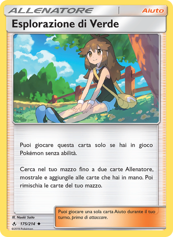 Esplorazione di Verde 175/234 — Legami Inossidabili (Italian Pokémon TCG card)