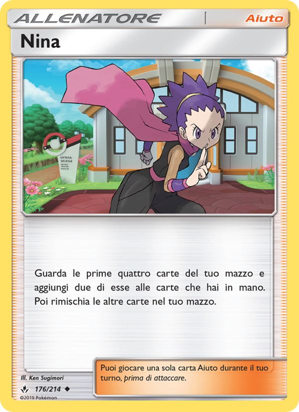 Nina 176/234 — Legami Inossidabili (Italian Pokémon TCG card)