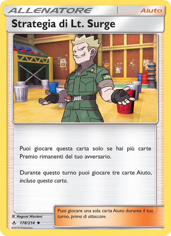 Strategia di Lt. Surge 178/234 — Legami Inossidabili (Italian Pokémon TCG card)