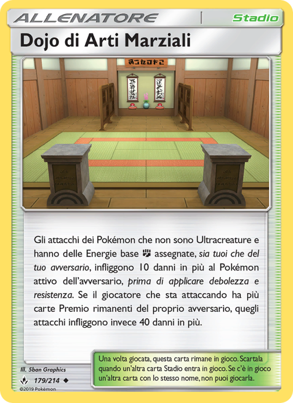 Dojo di Arti Marziali 179/234 — Legami Inossidabili (Italian Pokémon TCG card)