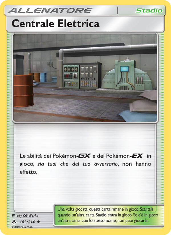 Centrale Elettrica 183/234 — Legami Inossidabili (Italian Pokémon TCG card)