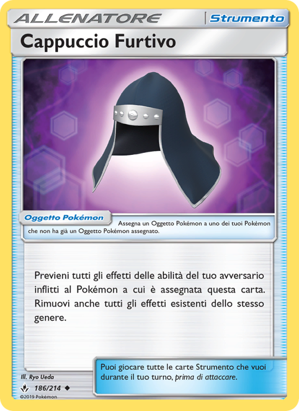 Cappuccio Furtivo 186/234 — Legami Inossidabili (Italian Pokémon TCG card)