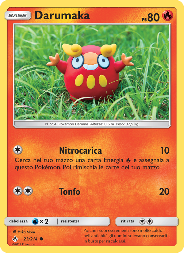 Darumaka 023/234 — Legami Inossidabili (Italian Pokémon TCG card)
