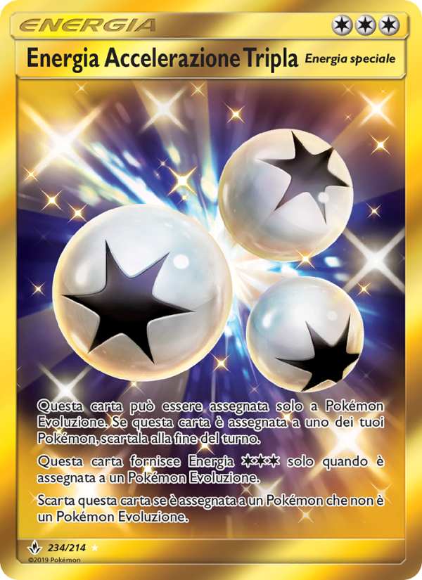 Energia Accelerazione Tripla 234/234 — Legami Inossidabili (Italian Pokémon TCG card)