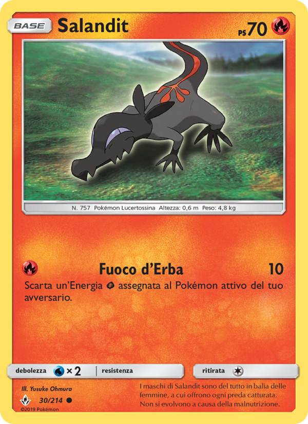 Salandit 030/234 — Legami Inossidabili (Italian Pokémon TCG card)
