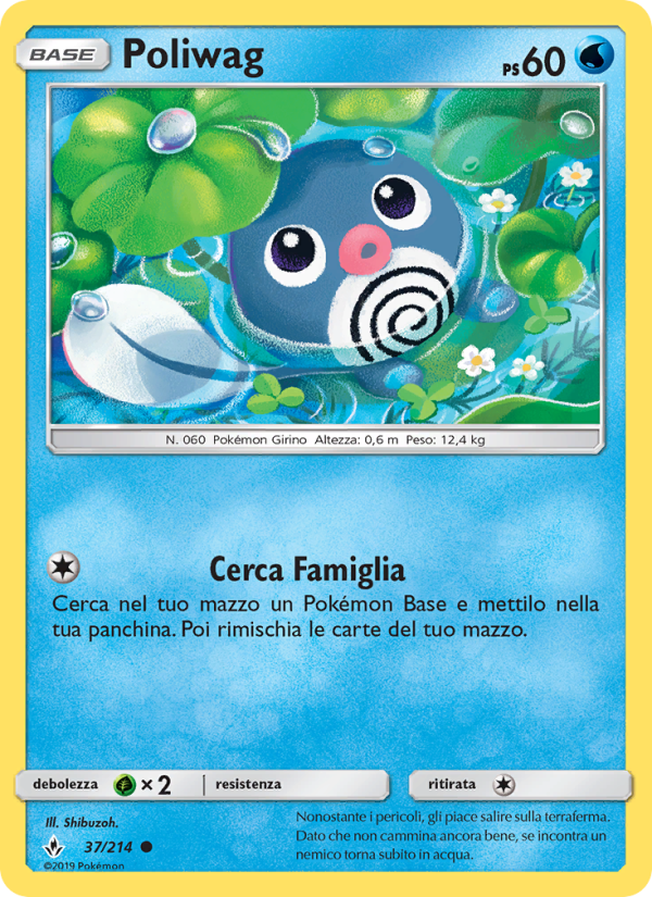 Poliwag 037/234 — Unbroken Bonds (Italian Pokémon TCG card)
