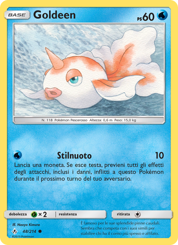 Goldeen 048/234 — Legami Inossidabili (Italian Pokémon TCG card)