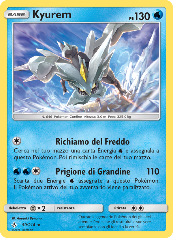Kyurem 050/234 — Legami Inossidabili (Italian Pokémon TCG card)
