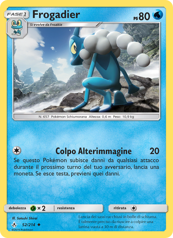 Frogadier 052/234 — Legami Inossidabili (Italian Pokémon TCG card)