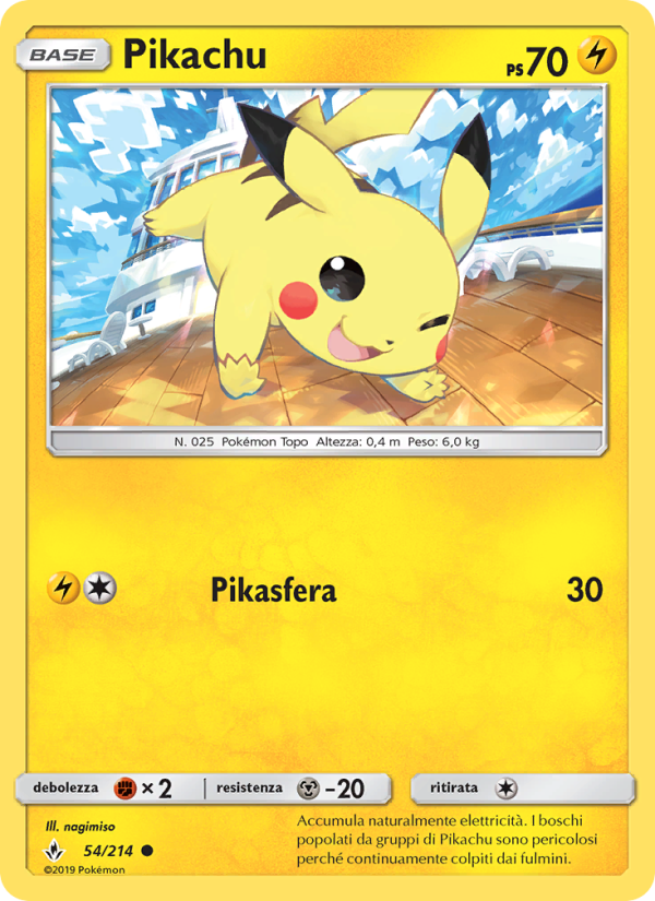 Pikachu 054/234 — Legami Inossidabili (Italian Pokémon TCG card)
