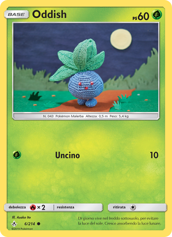 Oddish 006/234 — Legami Inossidabili (Italian Pokémon TCG card)