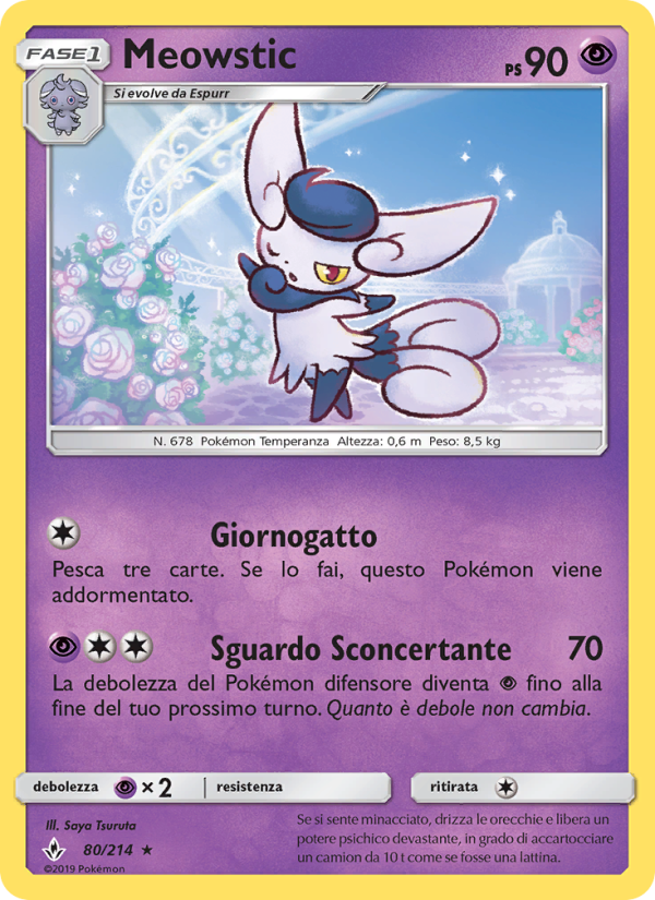 Meowstic 080/234 — Legami Inossidabili (Italian Pokémon TCG card)