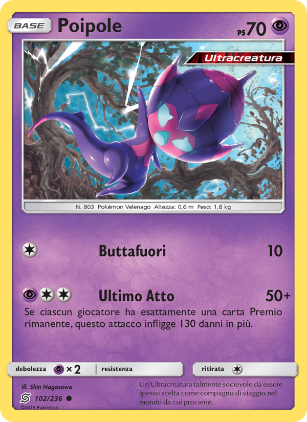 Poipole 102/258 — Sintonia Mentale (Italian Pokémon TCG card)
