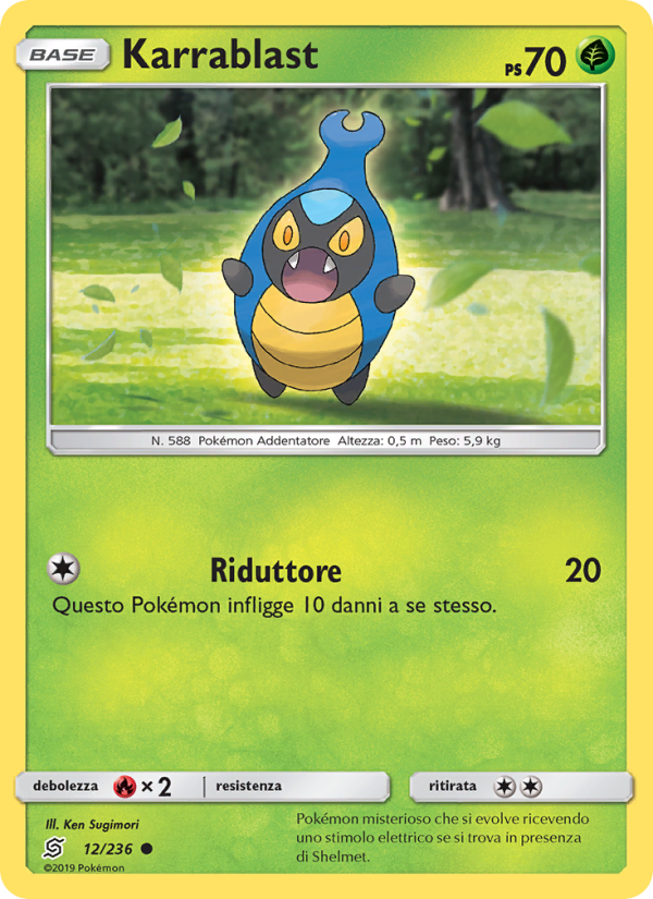 Karrablast 012/258 — Sintonia Mentale (Italian Pokémon TCG card)