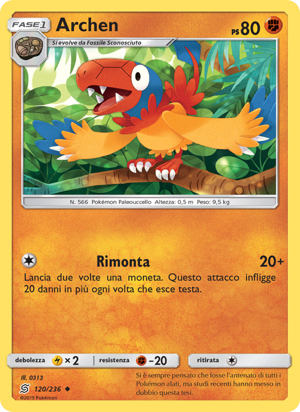 Archen 120/258 — Sintonia Mentale (Italian Pokémon TCG card)