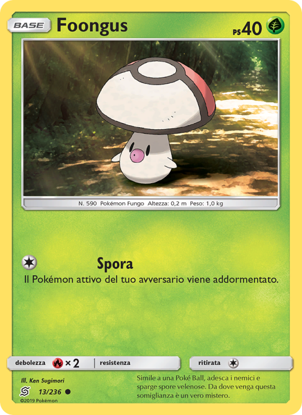 Foongus 013/258 — Sintonia Mentale (Italian Pokémon TCG card)