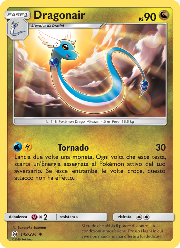 Dragonair 149/258 — Sintonia Mentale (Italian Pokémon TCG card)