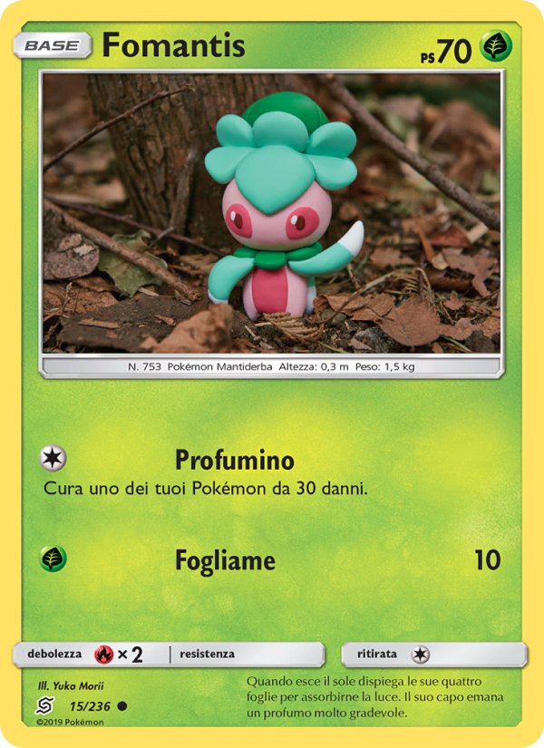 Fomantis 015/258 — Sintonia Mentale (Italian Pokémon TCG card)