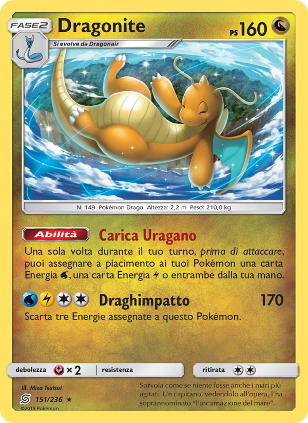 Dragonite 151/258 — Sintonia Mentale (Italian Pokémon TCG card)