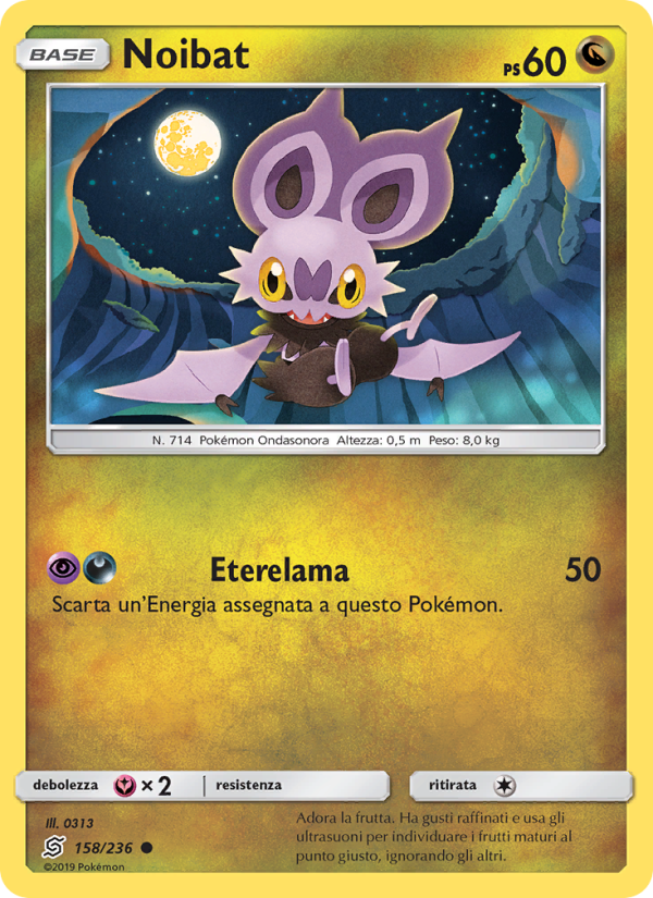 Noibat 158/258 — Sintonia Mentale (Italian Pokémon TCG card)